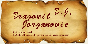 Dragomil Jorganović vizit kartica